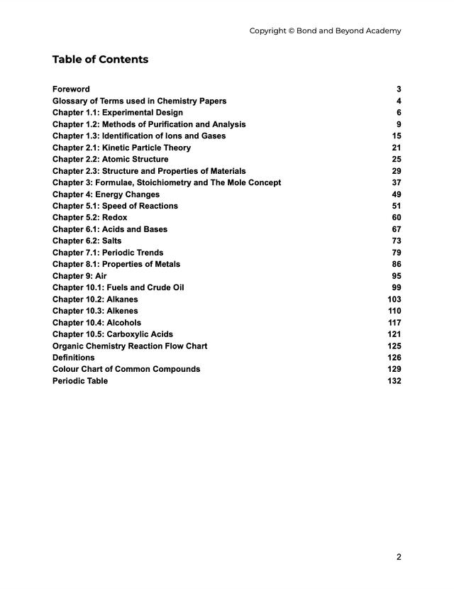 O Levels Combined Chemistry Complete Guidebook (Latest 2024 Syllabus)