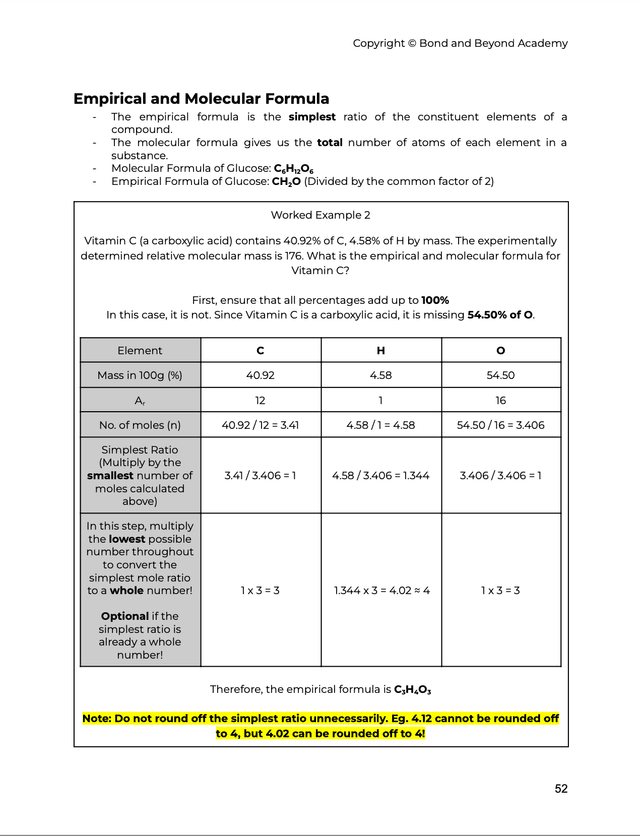 O Levels Pure Chemistry Complete Guidebook (Latest 2024 Syllabus)