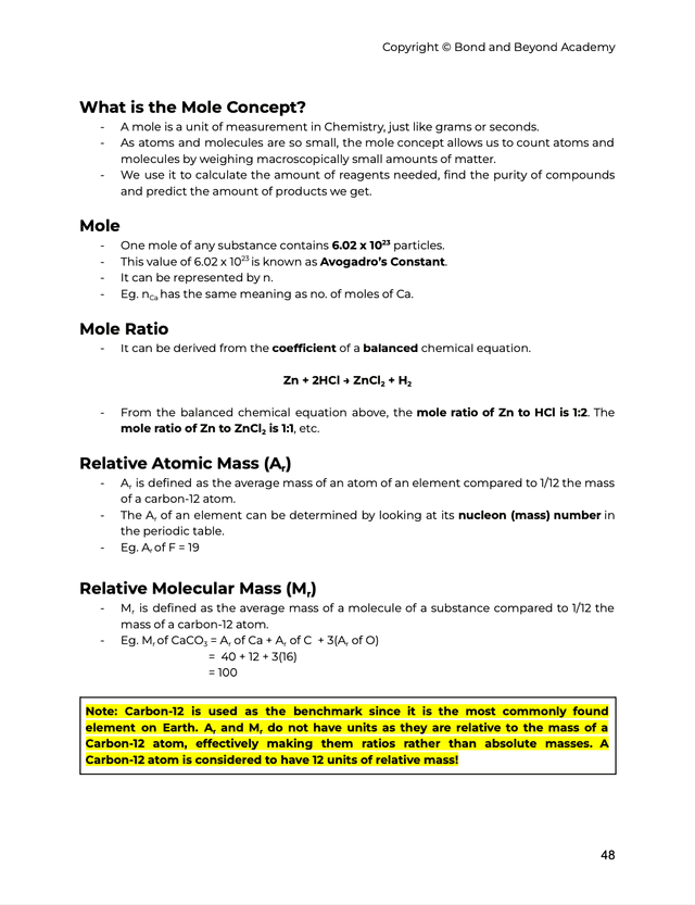 O Levels Pure Chemistry Complete Guidebook (Latest 2024 Syllabus)